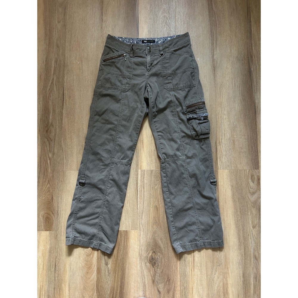 Y2k Cargo Pants army Green Utility Hiking Gorpcore Lee Gold Label‎ 8 M Outdoors